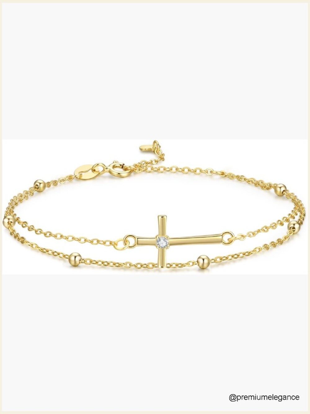 Sterling Silver Cross Charm Bracelet Dainty Link Chain Confirmation Gift